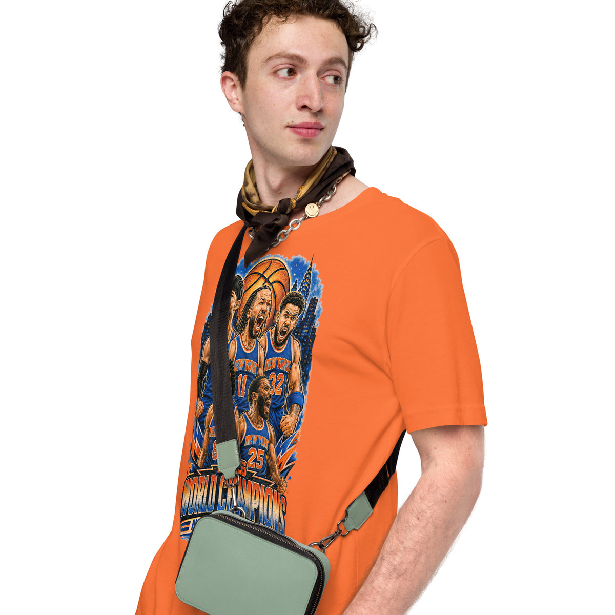 Back/detail view of New York Basketball 2026 World Champions Unisex t-shirt graphic T-shirt