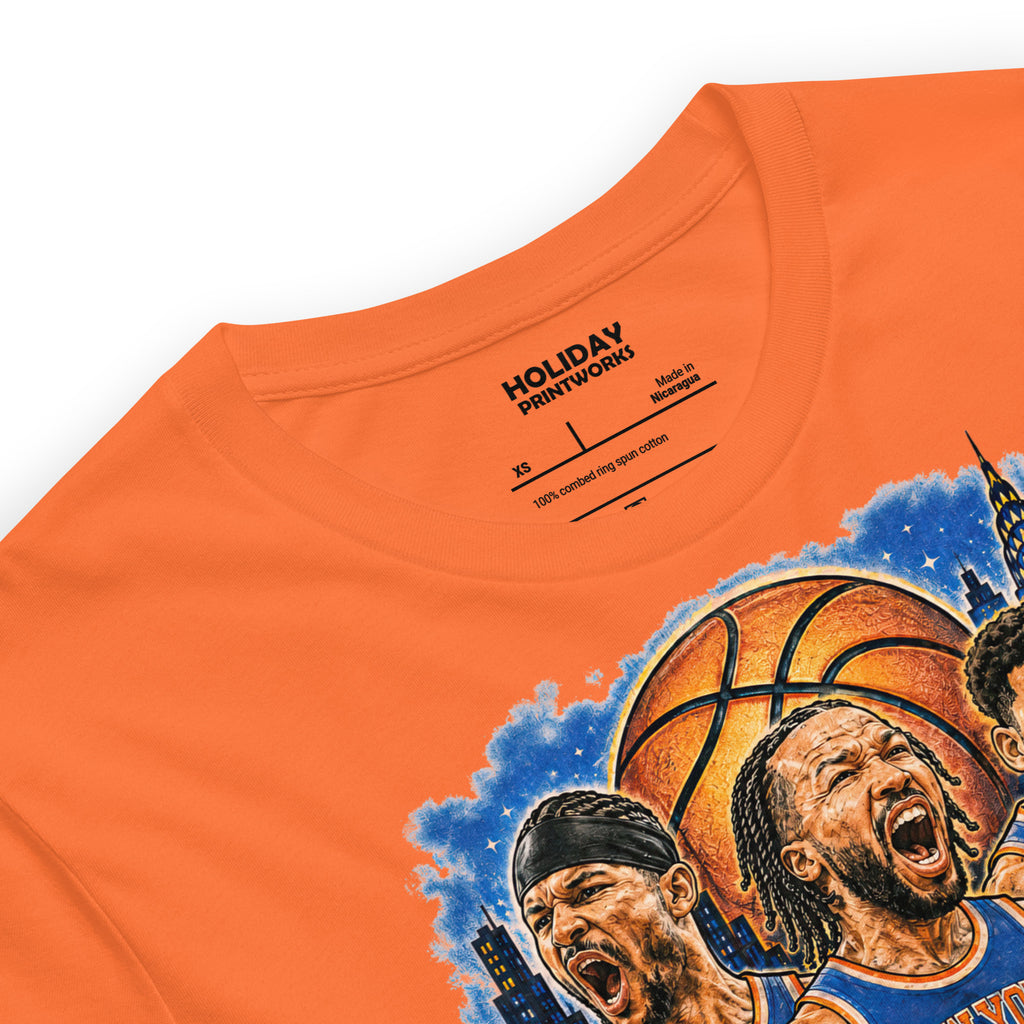 Back/detail view of New York Basketball 2026 World Champions Unisex t-shirt graphic T-shirt