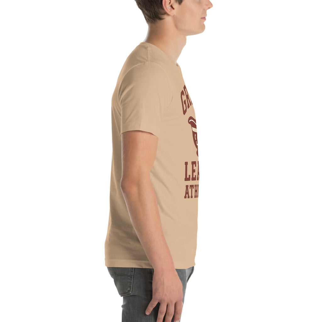 Back/detail view of Gravy League Athletics T-Shirt – Funny Thanksgiving Vintage Varsity graphic T-shirt