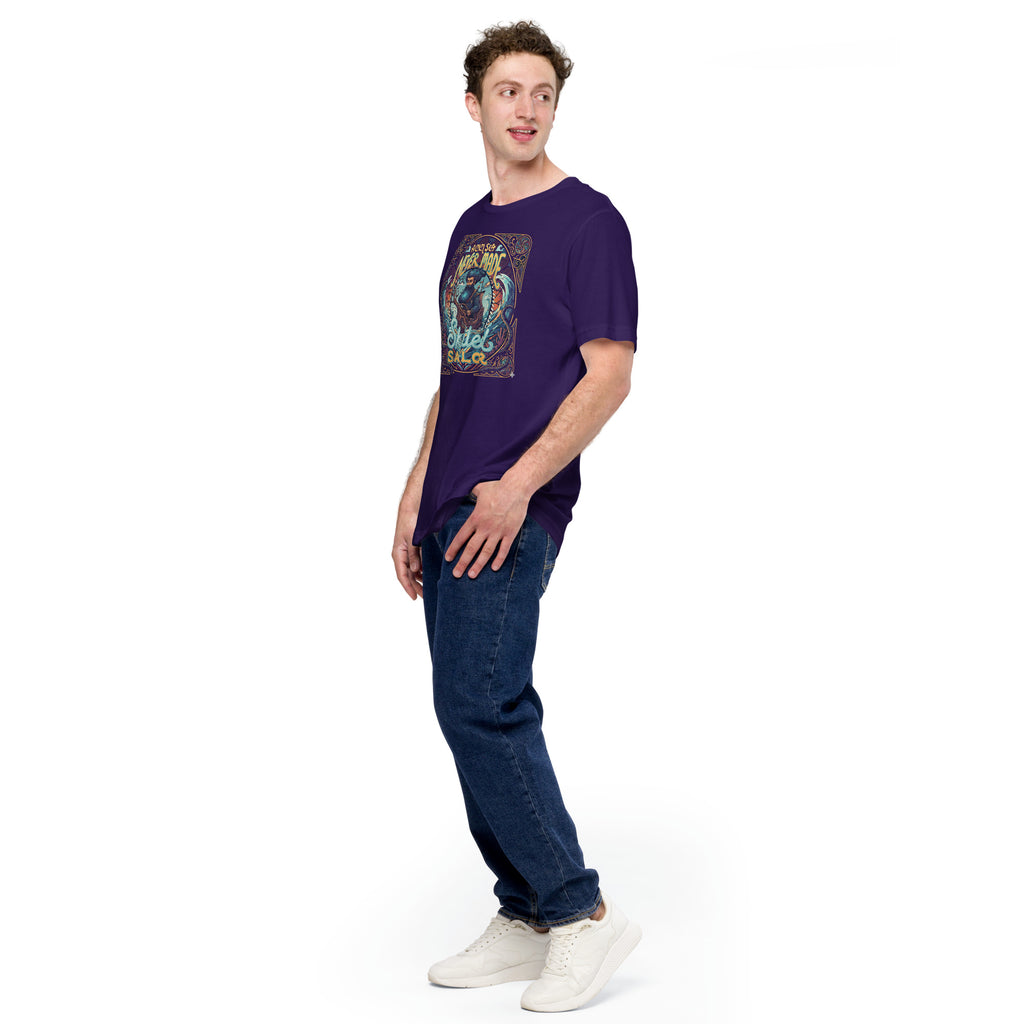 Back/detail view of A Calm Sea Never Made a Skilled Sailor – Unisex Staple T-Shirt graphic T-shirt