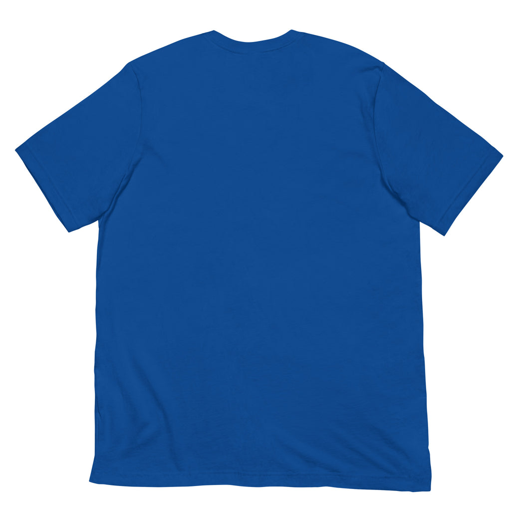 Back/detail view of Small Steps Big Results – Unisex Staple T-Shirt (Motivation Quote) graphic T-shirt