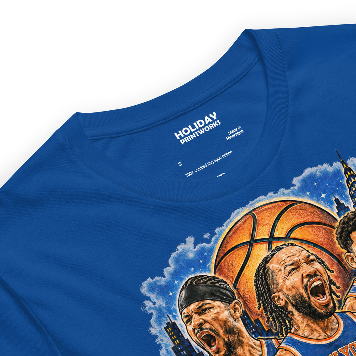 Back/detail view of New York Basketball 2026 World Champions Unisex t-shirt graphic T-shirt
