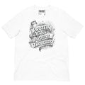 Front/product view of Protein & Positive Thoughts – Unisex Staple T-Shirt (Fitness graphic T-shirt