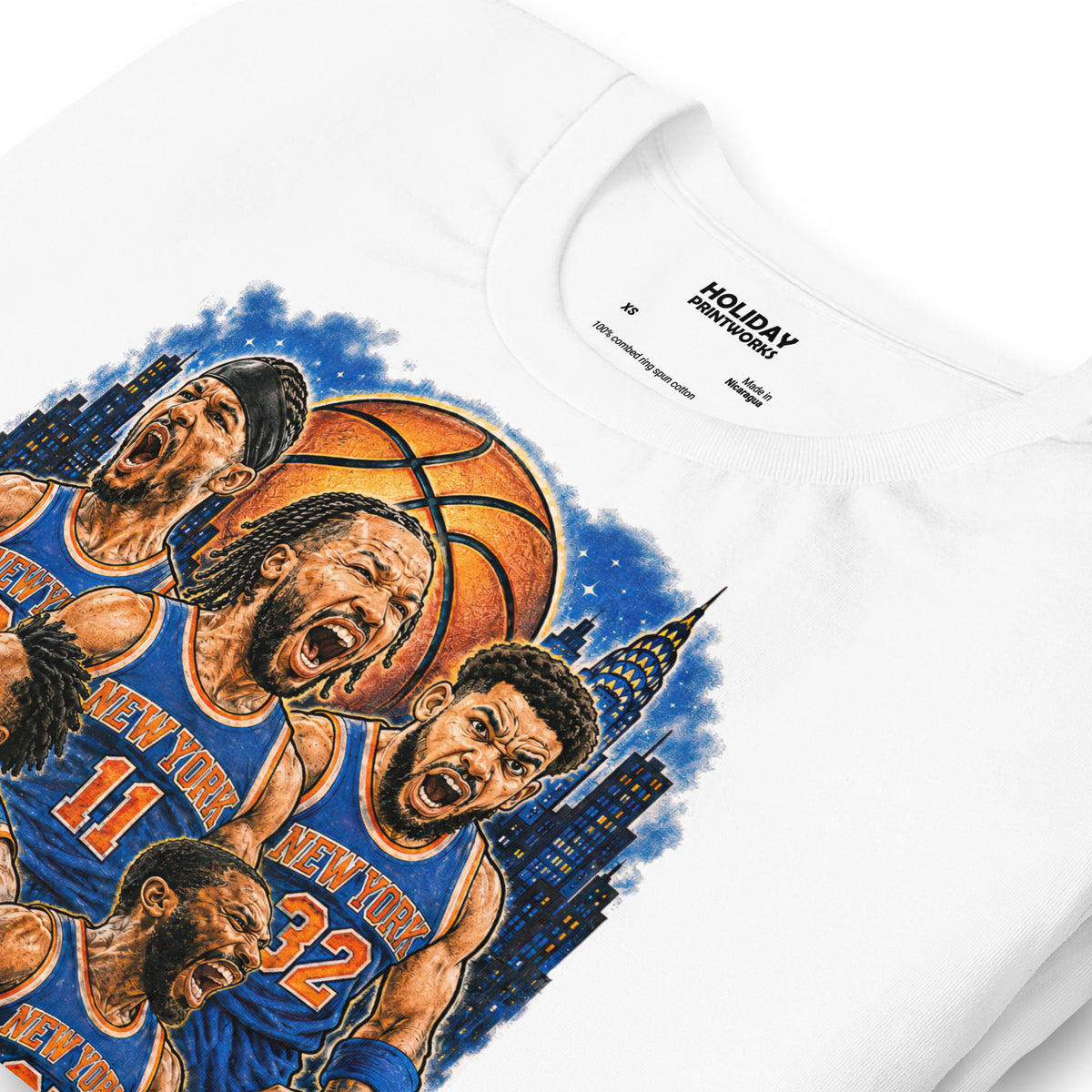 Back/detail view of New York Basketball 2026 World Champions Unisex t-shirt graphic T-shirt