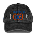 Front/product view of The Hand of God NYC 26 Vintage Cotton Twill Cap hat