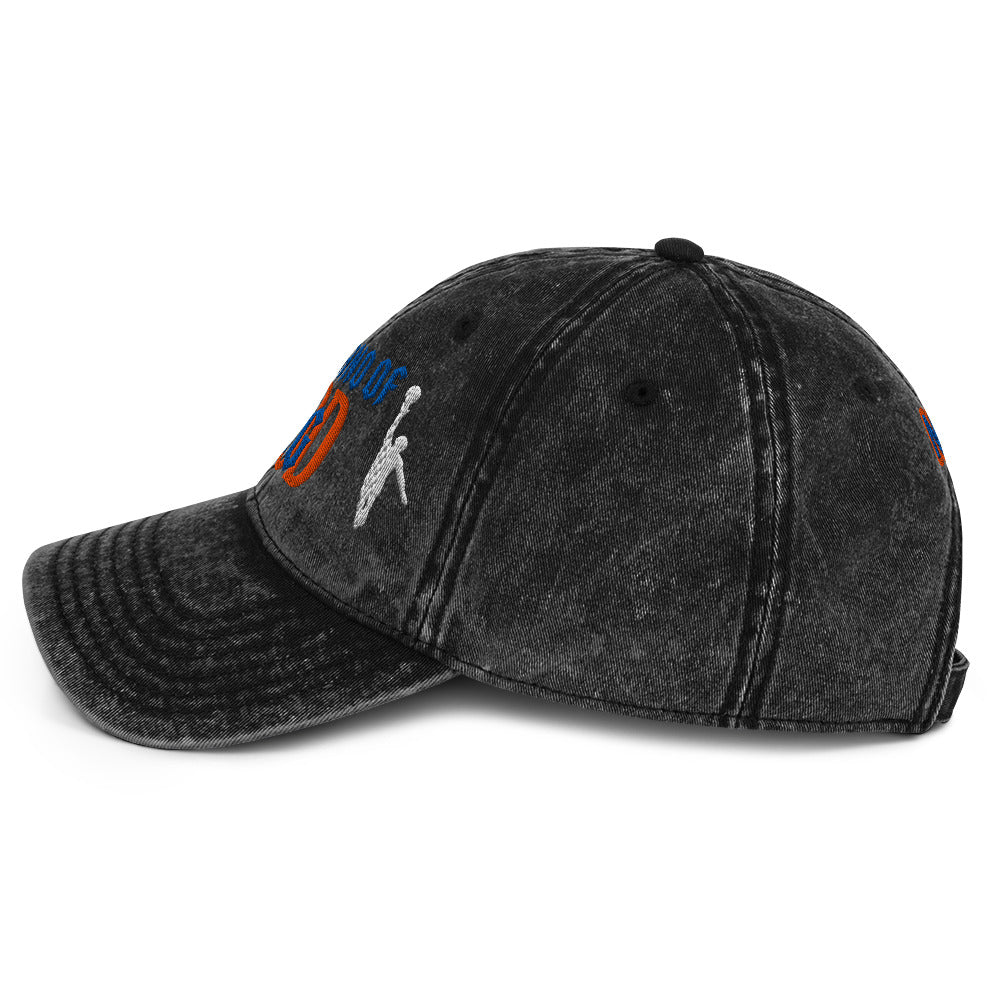 Back/detail view of The Hand of God NYC 26 Vintage Cotton Twill Cap hat