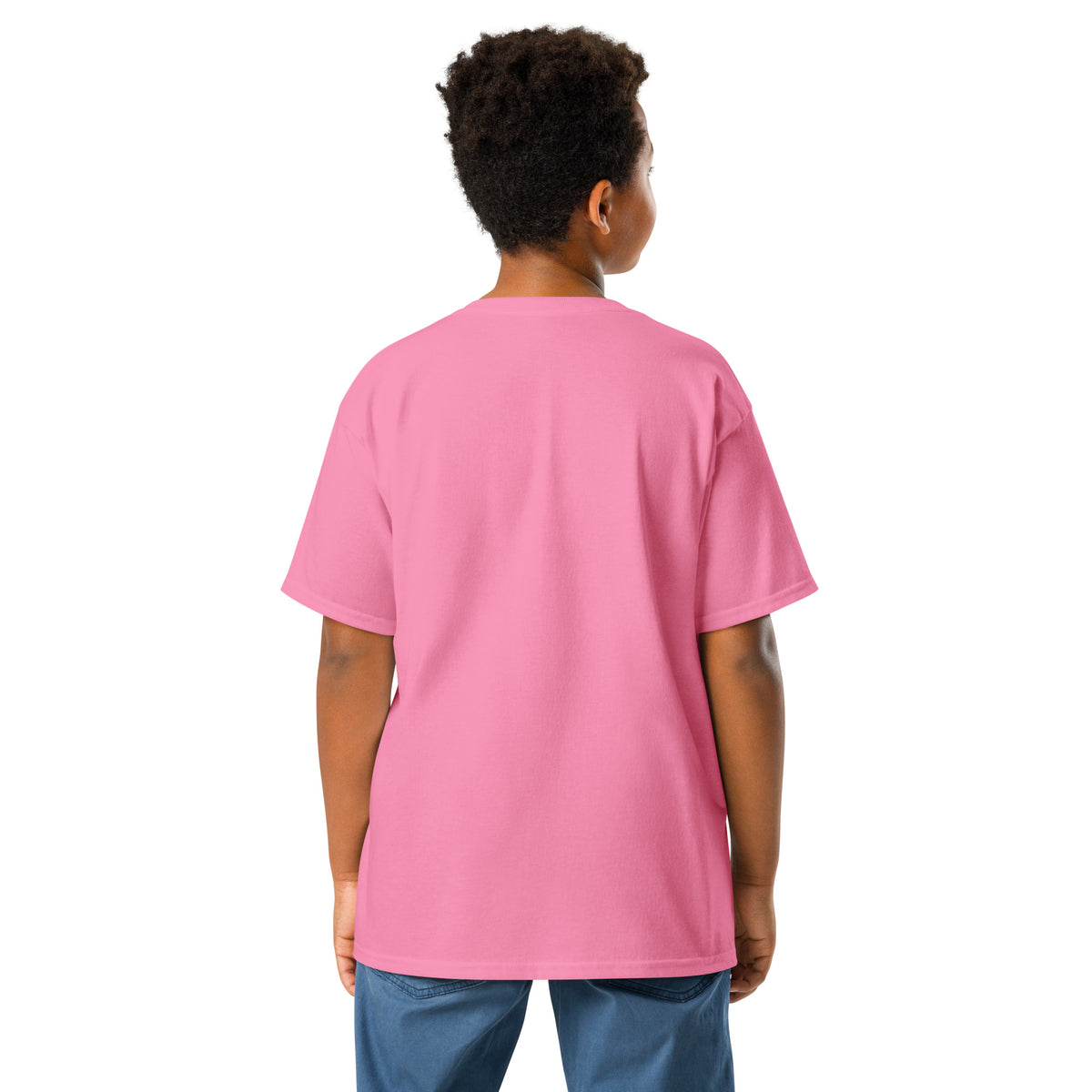 Back/detail view of Easter Squad (Bunny Icons) Design Youth classic tee graphic T-shirt