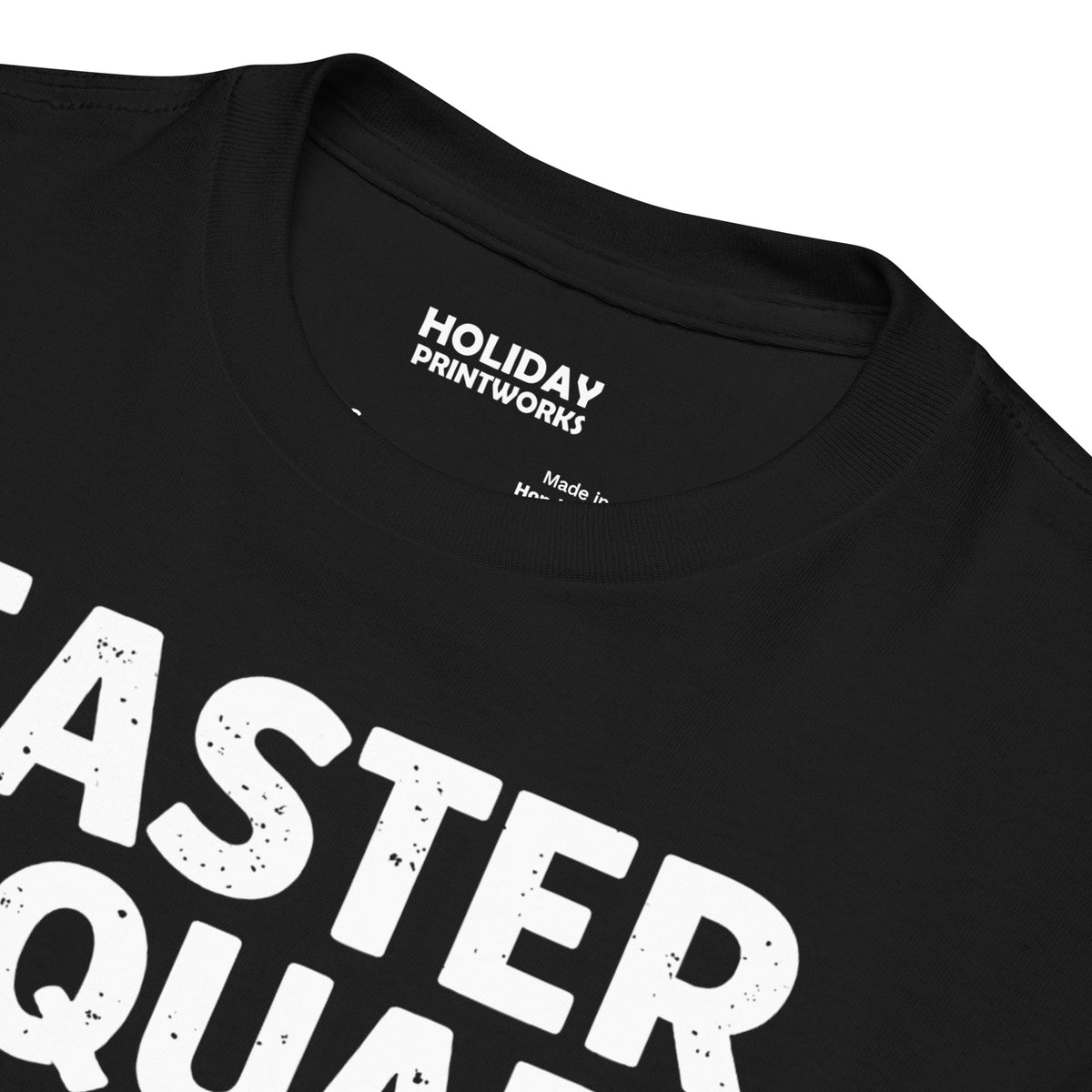 Back/detail view of Easter Squad (Bunny Icons) Design Youth classic tee graphic T-shirt