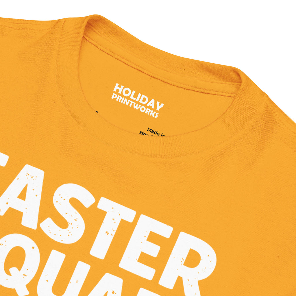 Back/detail view of Easter Squad (Bunny Icons) Design Youth classic tee graphic T-shirt