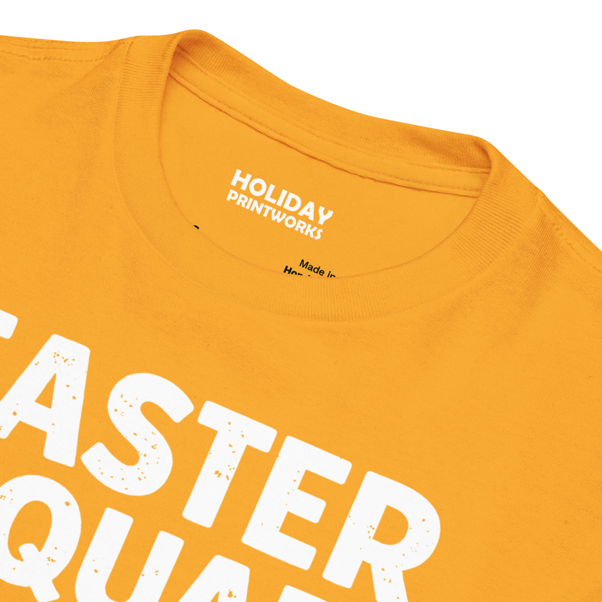 Back/detail view of Easter Squad (Bunny Icons) Design Youth classic tee graphic T-shirt