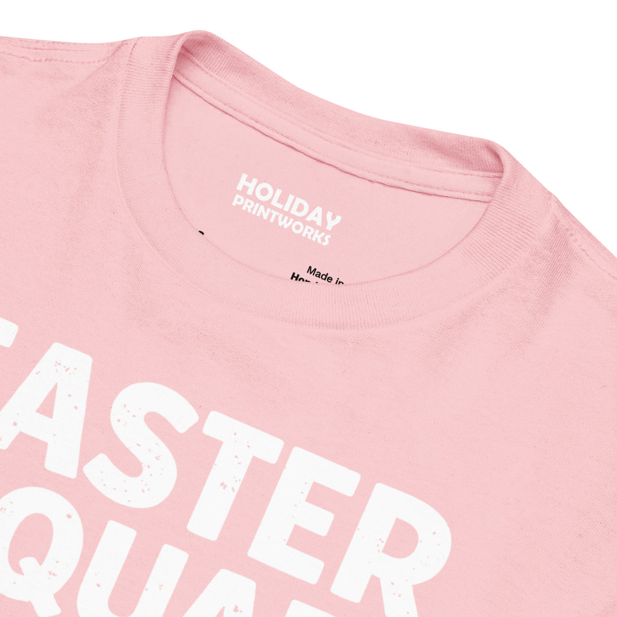 Back/detail view of Easter Squad (Bunny Icons) Design Youth classic tee graphic T-shirt
