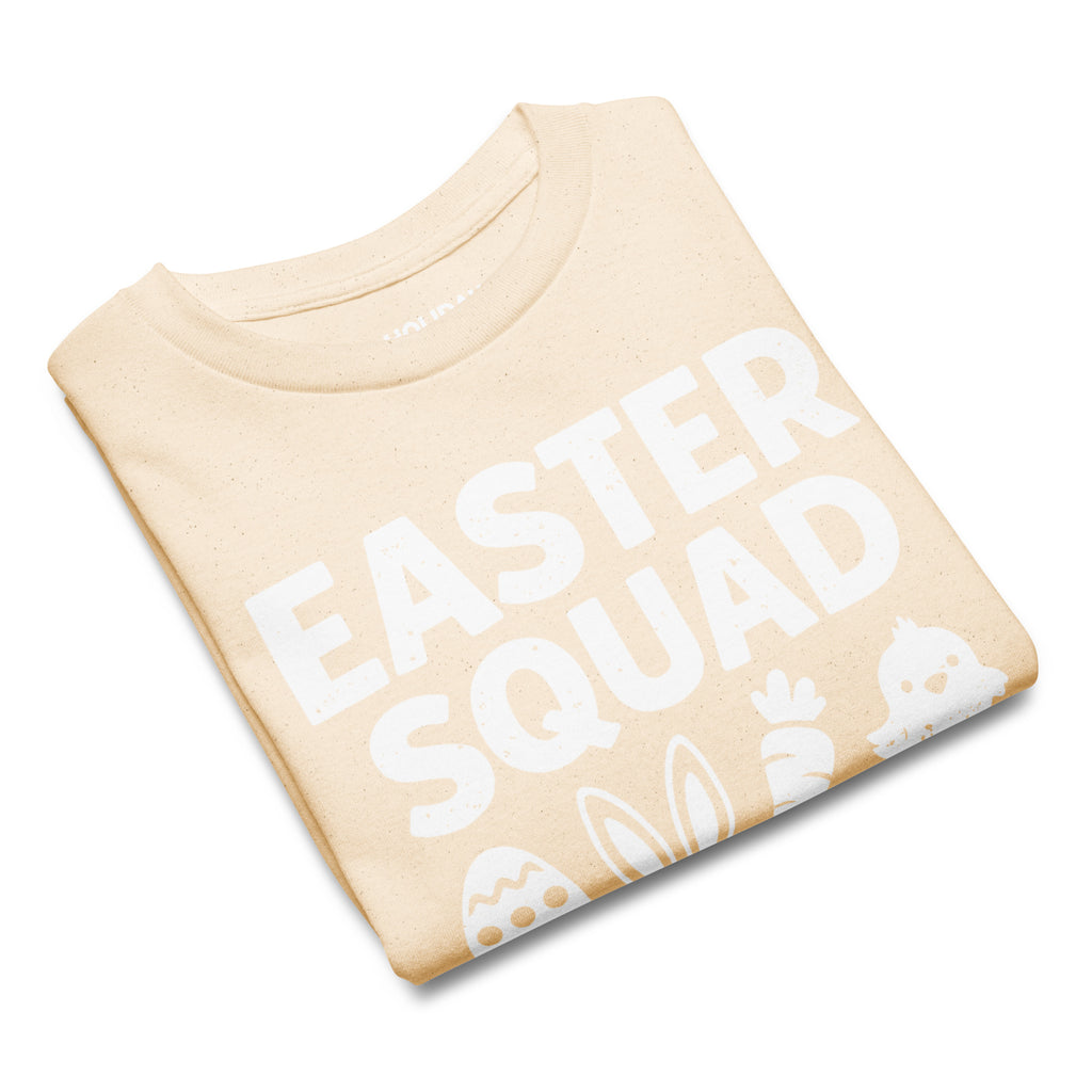 Back/detail view of Easter Squad (Bunny Icons) Design Youth classic tee graphic T-shirt
