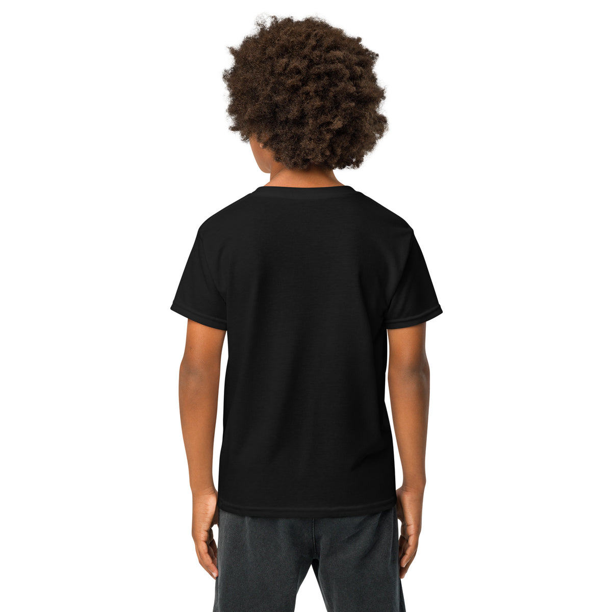 Back/detail view of Talk Turkey to Me – Kids Thanksgiving Sports T-Shirt graphic T-shirt