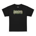BROTHER Halloween monster name Youth T-Shirt in Black with spooky front lettering and blank back