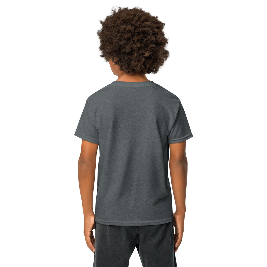 Back/detail view of Talk Turkey to Me – Kids Thanksgiving Sports T-Shirt graphic T-shirt