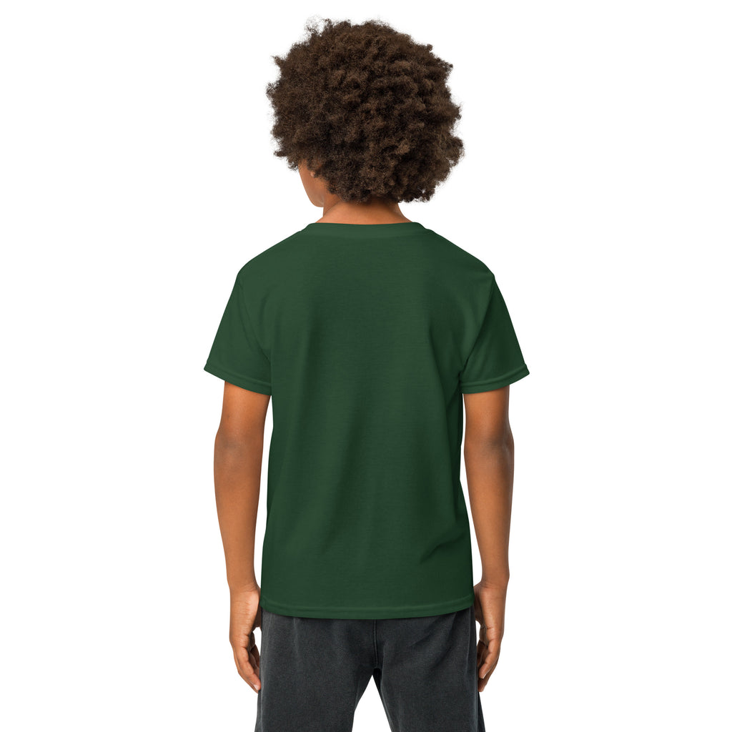 Back/detail view of Talk Turkey to Me – Kids Thanksgiving Sports T-Shirt graphic T-shirt