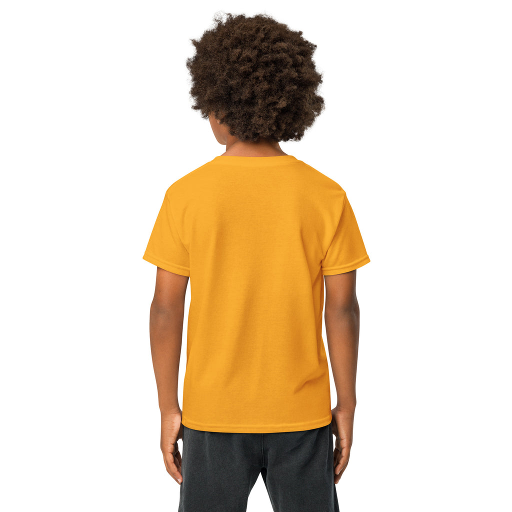 Back/detail view of Talk Turkey to Me – Kids Thanksgiving Sports T-Shirt graphic T-shirt
