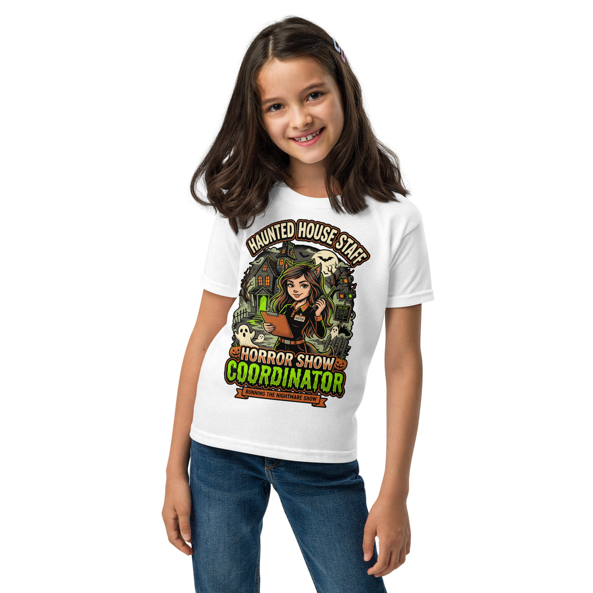 Haunted House Staff Sister “Horror Show Coordinator” Youth T-Shirt