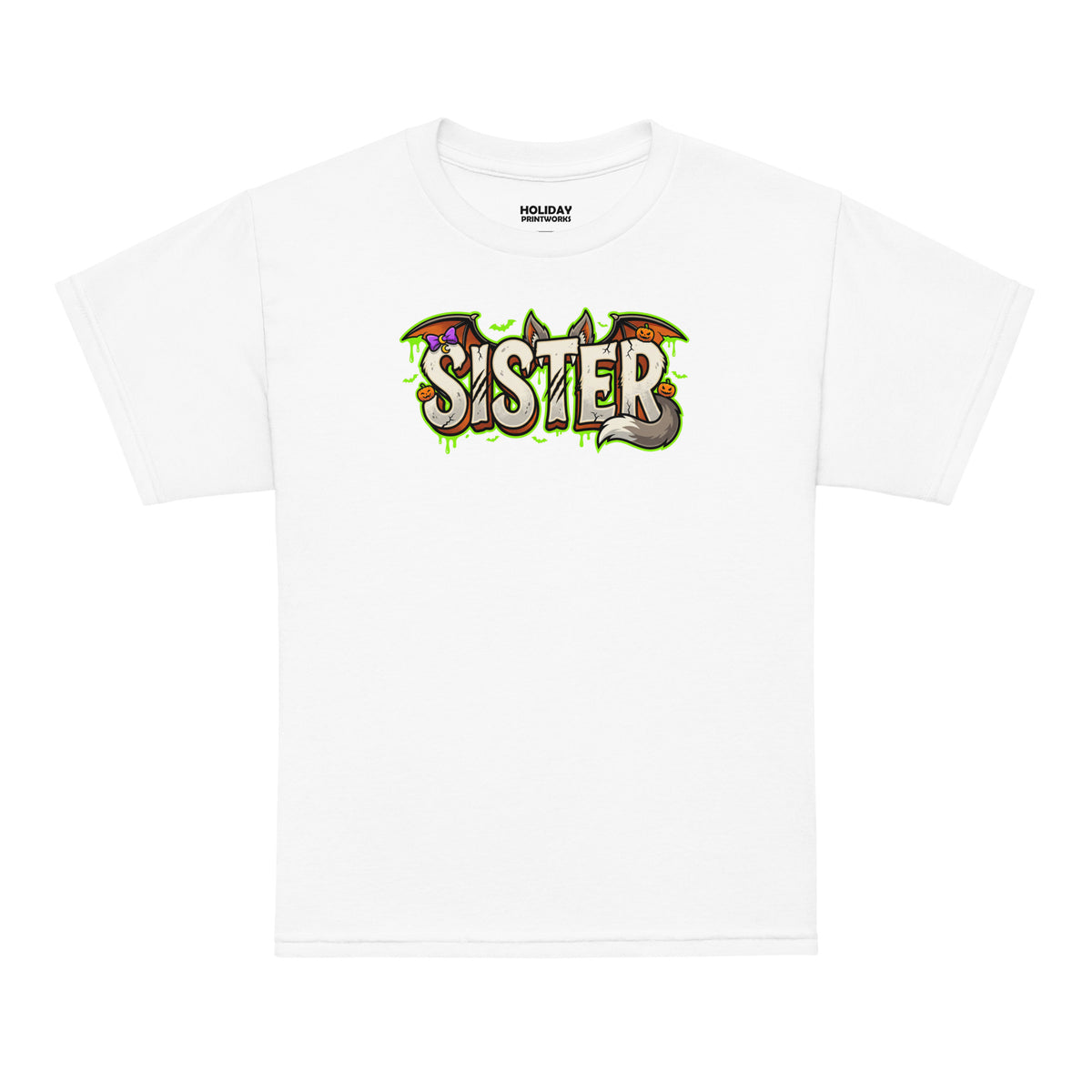 SISTER Halloween Monster Name Youth T-Shirt