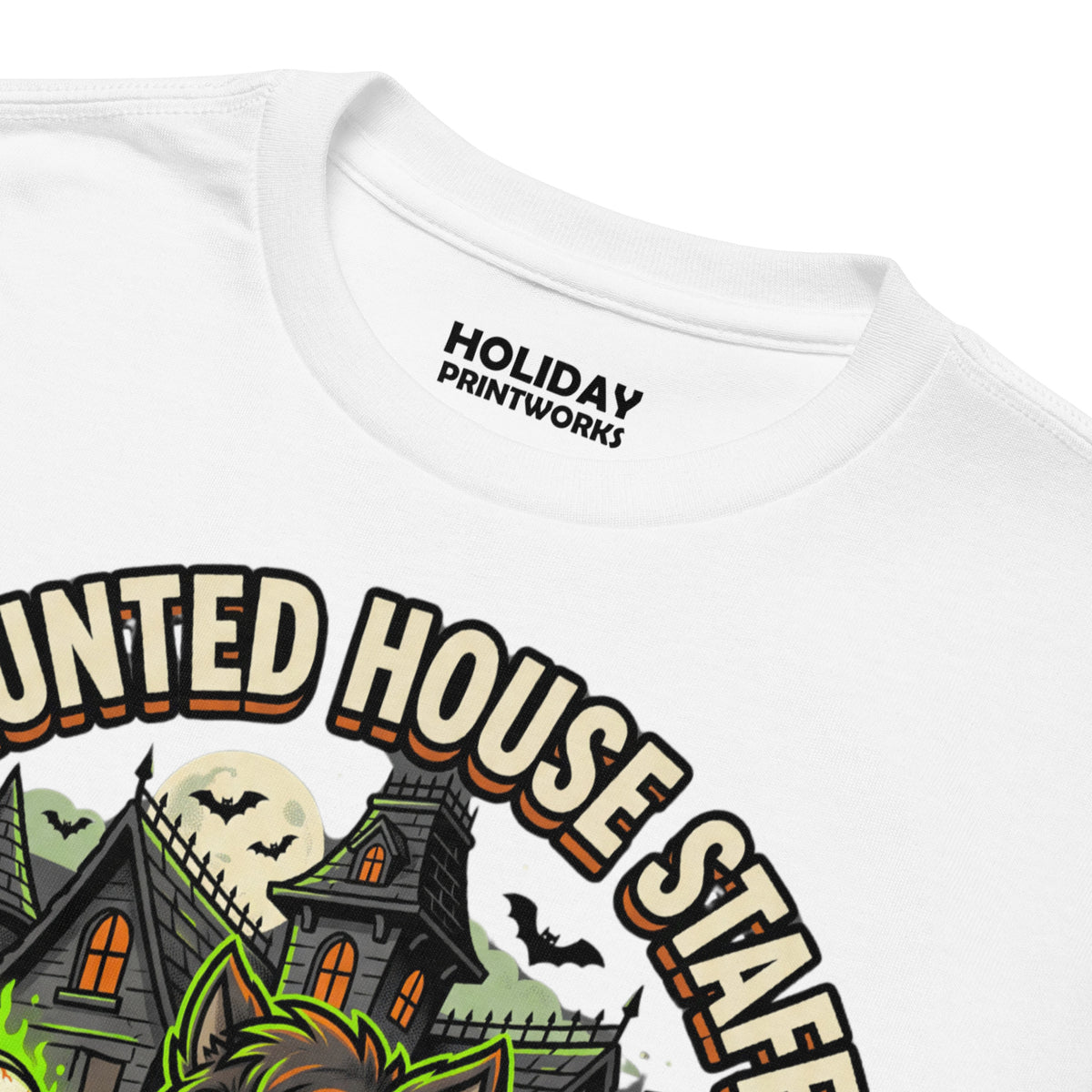 Haunted House Staff Lil Bro “Doorbell Boo Crew” Youth T-Shirt
