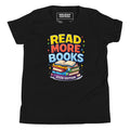 Front/product view of Read More Books – 2026 Edition – Youth Short Sleeve T-Shirt (Kids graphic T-shirt